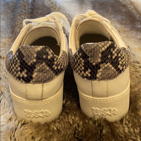 SOLD Ash Platform Sneaker with Snake Embossed Heel - Picture 7 of 8